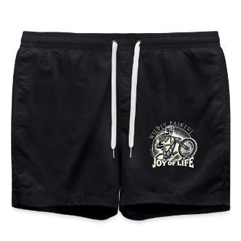 Fahrrad Wildly Painful Joy Of Life - Badeshorts - Schwarz - Vorne - AI Model Male 185 light (185cm)