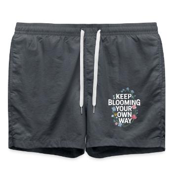 Continue to bloom in your own way with - Swim Trunks - anthracite - Front - AI Model Male 185 light (185cm)