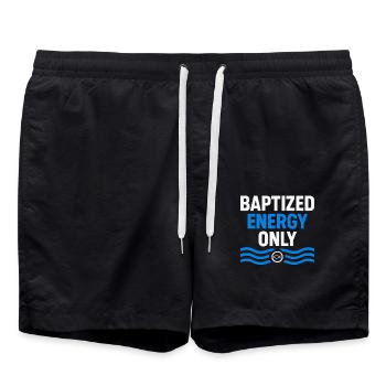 L’énergie baptisée n’inspire que - Short de bain - noir - Devant - AI Model Male 185 light (185cm)