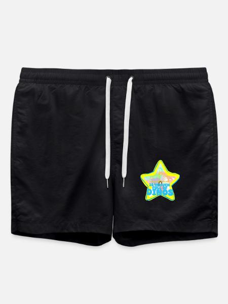 Dinosaur Paradise - Swim Trunks - black