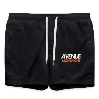 VALORA - Short de bain - noir - Devant - AI Model Male 185 light (185cm)