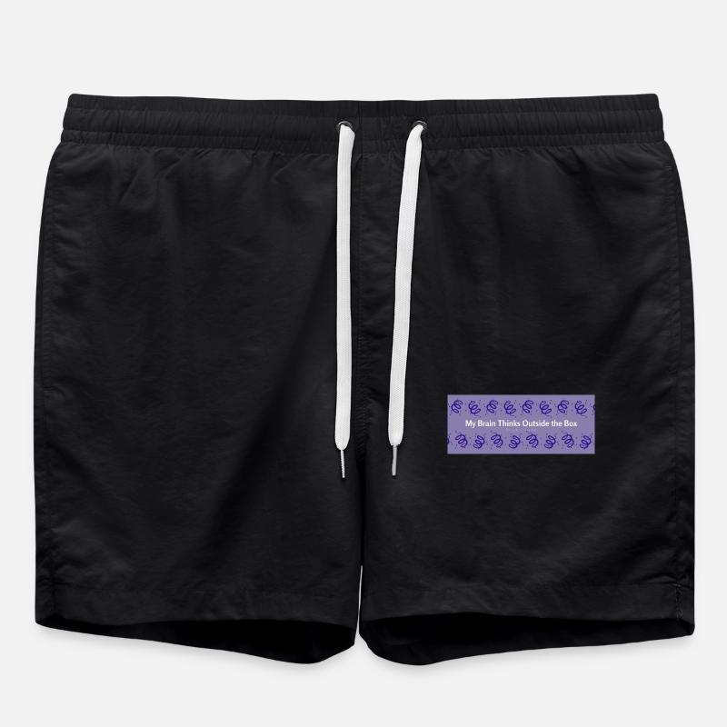 Outside the Box Brain - Badeshorts - Schwarz