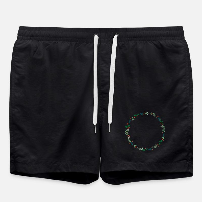 Immergrüner Kranz - Badeshorts - Schwarz