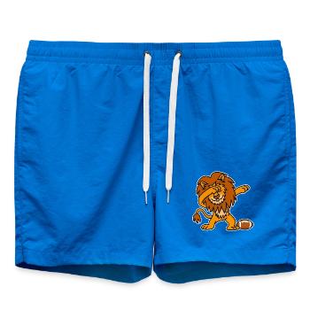 Dab dabbing Lion rugby Football américain marrant - Short de bain - cobalt blue - Devant