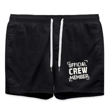 membre officiel de l'équipage - Short de bain - noir - Devant - AI Model Male 185 light (185cm)