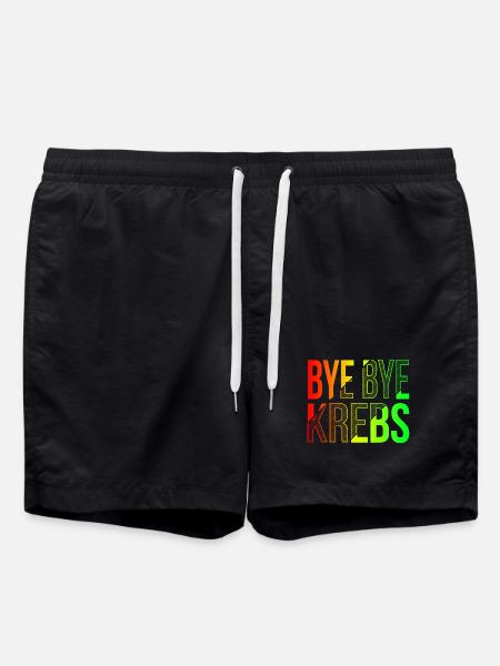 Bye Bye Kreps Rainbow Design - Swim Trunks - black