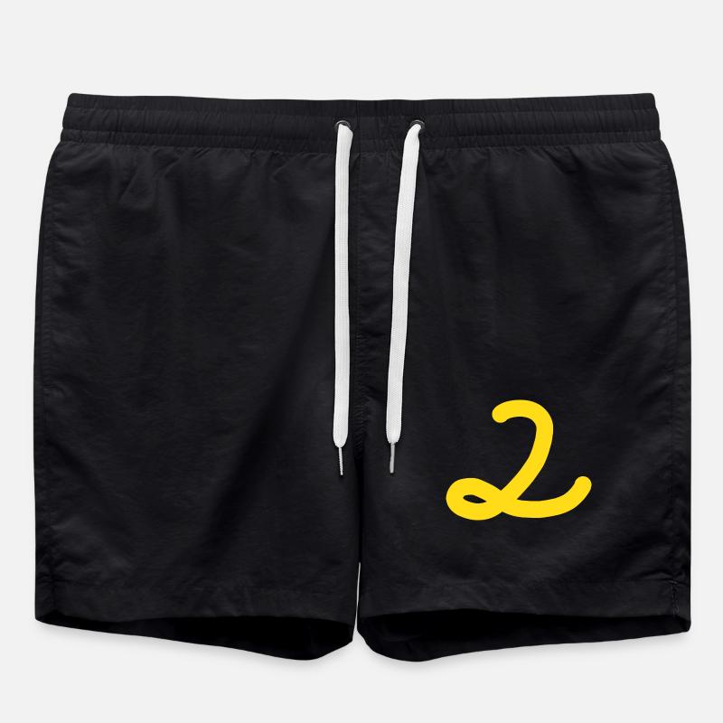 2 Number two number - Swim Trunks - black