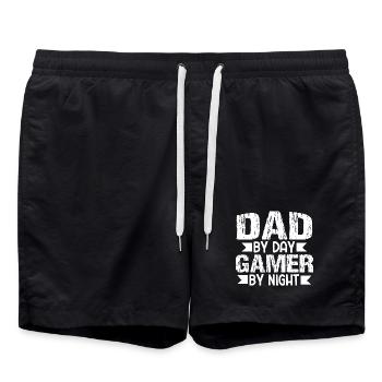 Design für Nacht- und Alltagsspieler - Badeshorts - Schwarz - Vorne - AI Model Male 185 light (185cm)