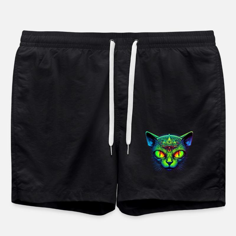 Chat hypnotique - Short de bain - noir