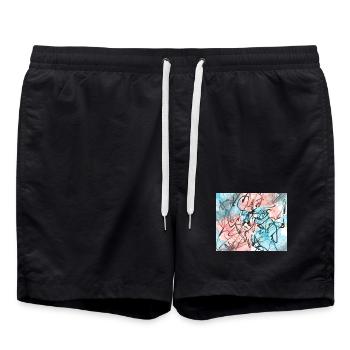 Crazysplash - Badeshorts - Schwarz - Vorne - AI Model Male 185 light (185cm)