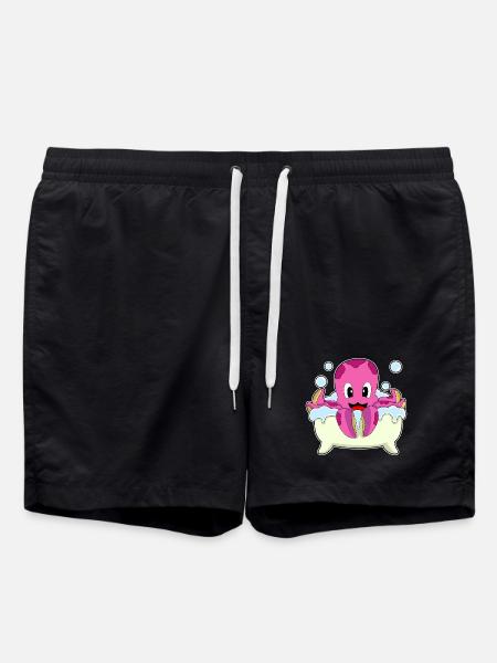 Octopus Bathing Bathtub - Swim Trunks - black