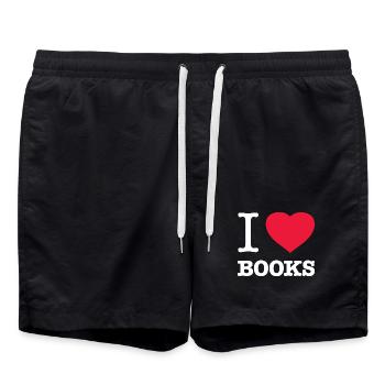 J’AIME LES LIVRES Livres de lecture - Short de bain - noir - Devant - AI Model Male 185 light (185cm)