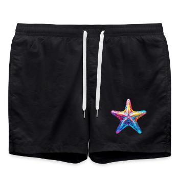 Étoile de mer - Short de bain - noir - Devant - AI Model Male 185 light (185cm)