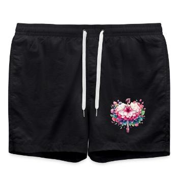 Balletttänzerin mit Tutu - Badeshorts - Schwarz - Vorne - AI Model Male 185 light (185cm)