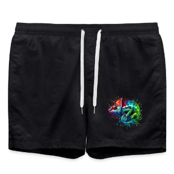 Caméléon - Short de bain - noir - Devant - AI Model Male 185 light (185cm)