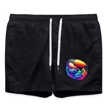 Toucan - Short de bain - noir - Devant - AI Model Male 185 light (185cm)
