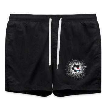 Icône de l’équipe de football Pays-Bas Ball Explosion - Short de bain - noir - Devant - AI Model Male 185 light (185cm)