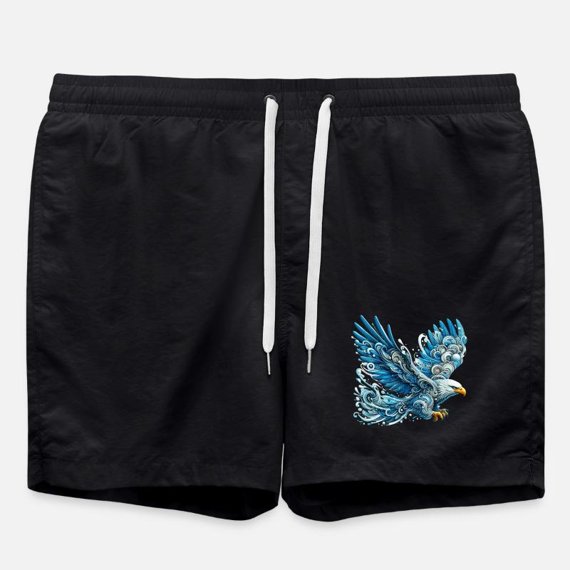 Adler - Badeshorts - Schwarz