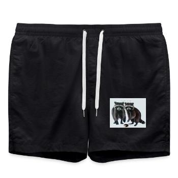 In dubio pro reo ! En cas de doute, pour l’accusé - Short de bain - noir - Devant - AI Model Male 185 light (185cm)