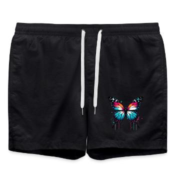 Butterfly - Swim Trunks - black - Front - AI Model Male 185 light (185cm)