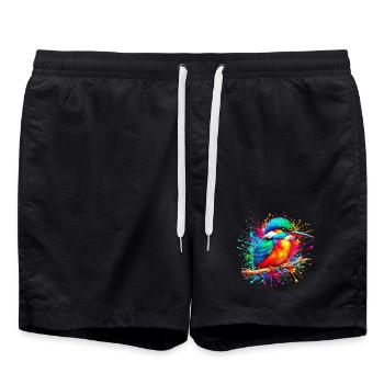 Martin-pêcheur - Short de bain - noir - Devant - AI Model Male 185 light (185cm)