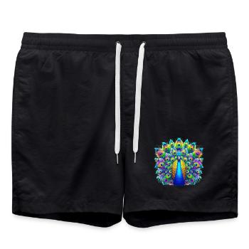 Paon - Short de bain - noir - Devant - AI Model Male 185 light (185cm)