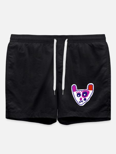 PANDA2 - Badeshorts - Schwarz