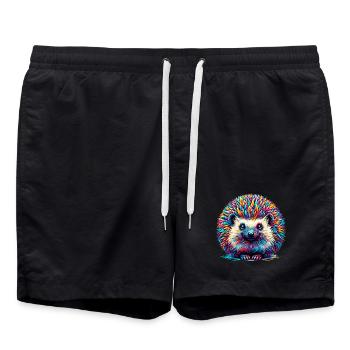 Igel - Badeshorts - Schwarz - Vorne - AI Model Male 185 light (185cm)