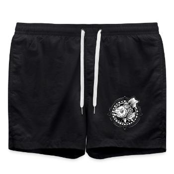 CARPE - Short de bain - noir - Devant - AI Model Male 185 light (185cm)