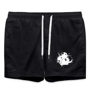 Billardkugeln Graffiti - Badeshorts - Schwarz - Vorne - AI Model Male 185 light (185cm)
