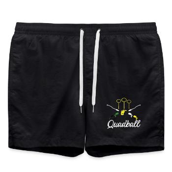 Quadball - Swim Trunks - black - Front - AI Model Male 185 light (185cm)