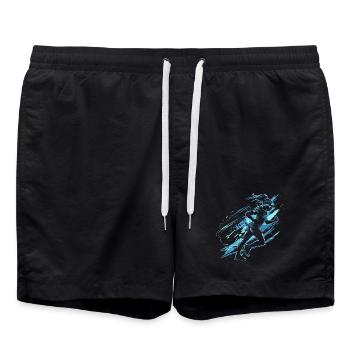 Graphique du coureur - Short de bain - noir - Devant - AI Model Male 185 light (185cm)