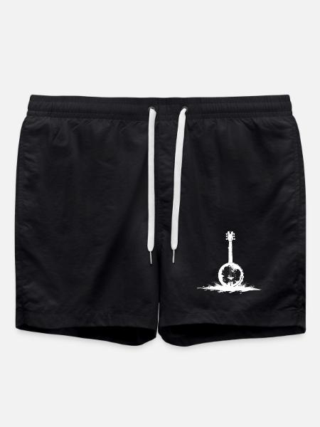 Banjo Sketch - Swim Trunks - black