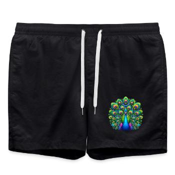 Paon - Short de bain - noir - Devant - AI Model Male 185 light (185cm)