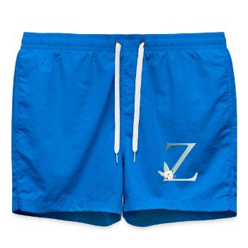 Z Monogramm, Floral, personalisierbar - Badeshorts - Cobalt blue - Vorne