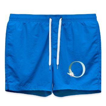 O Monogramm, Floral, personalisierbar - Badeshorts - Cobalt blue - Vorne