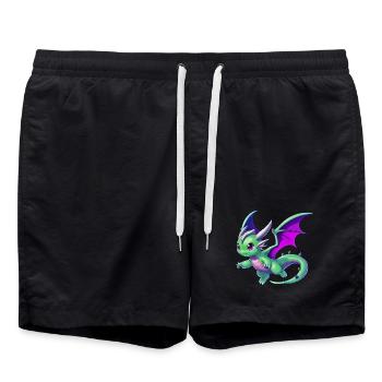 Dragon - Short de bain - noir - Devant - AI Model Male 185 light (185cm)