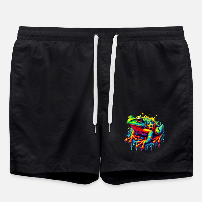 Frosch - Badeshorts - Schwarz