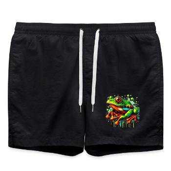 Grenouille - Short de bain - noir - Devant - AI Model Male 185 light (185cm)