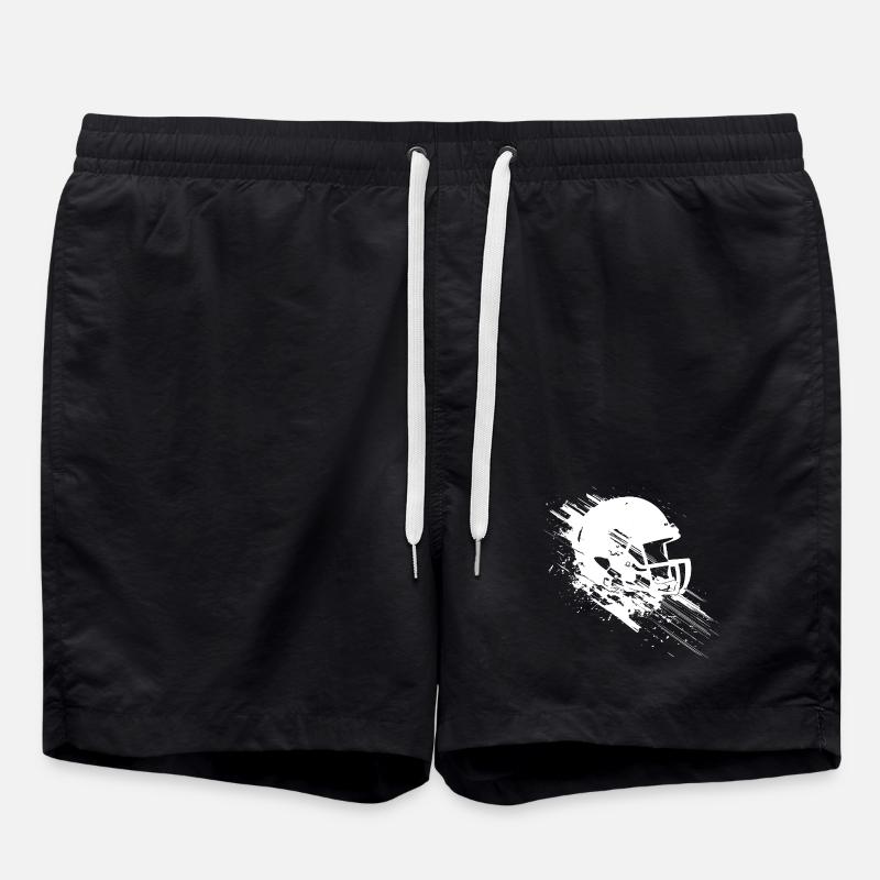 Casque de football américain - Short de bain - noir