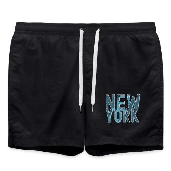 New York - Short de bain - noir - Devant - AI Model Male 185 light (185cm)