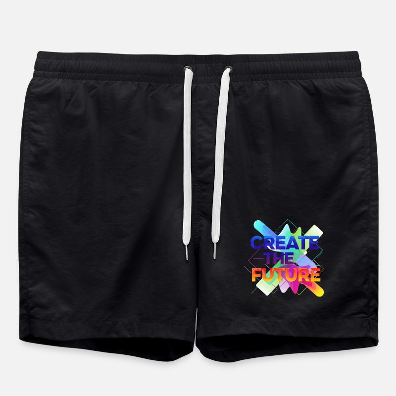 Create the future - Swim Trunks - black