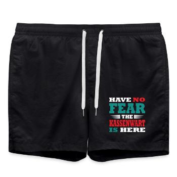 Have no Fear the Treasurer is here Outfit - Swim Trunks - black - Front - AI Model Male 185 light (185cm)