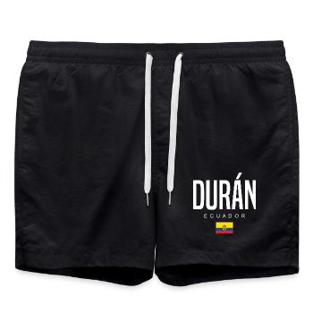 Durán Ecuador Ecuadorianer - Badeshorts - Schwarz - Vorne - AI Model Male 185 light (185cm)