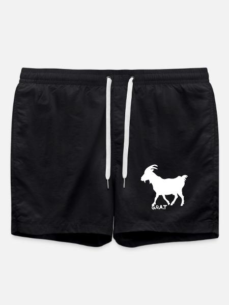 Goat G.O.A.T. white - Swim Trunks - black