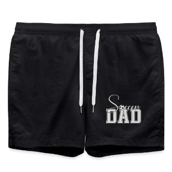 Soccer Dad Varsity Block Texte - Short de bain - noir - Devant - AI Model Male 185 light (185cm)