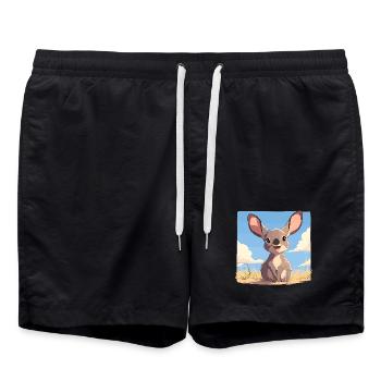 Wallabies Wallaby - Swim Trunks - black - Front - AI Model Male 185 light (185cm)