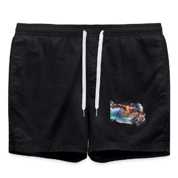 Wassersport Splash Schwimmen - Badeshorts - Schwarz - Vorne - AI Model Male 185 light (185cm)