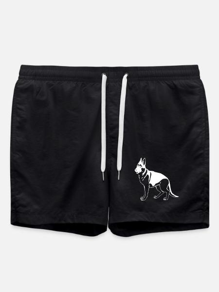 Schäferhund - Badeshorts - Schwarz