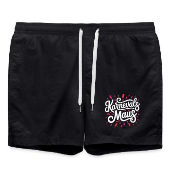 Souris de carnaval Souris de Cologne Souris de carnaval - Short de bain - noir - Devant - AI Model Male 185 light (185cm)